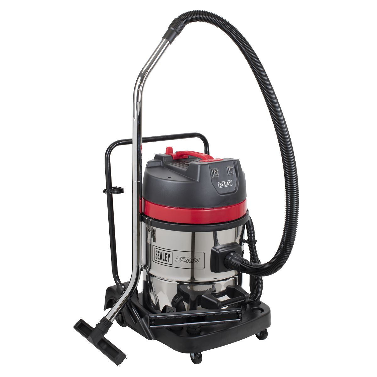 Sealey Vacuum Cleaner Wet & Dry 60L Stainless Drum 1600W/230V PC460