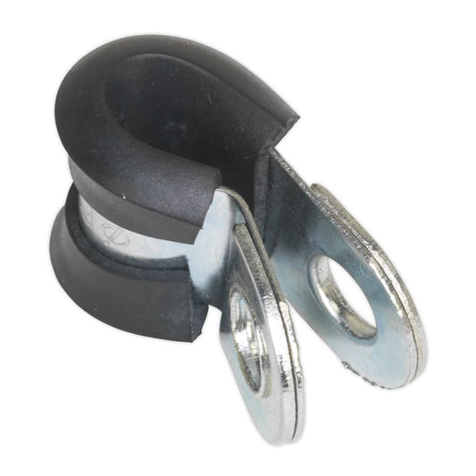 Sealey P-Clip Rubber Lined �6mm Pack of 25 PCJ6