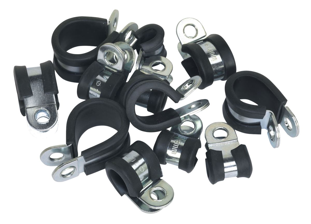 Sealey P-Clip Rubber Lined Assortment 60pc PCJASS