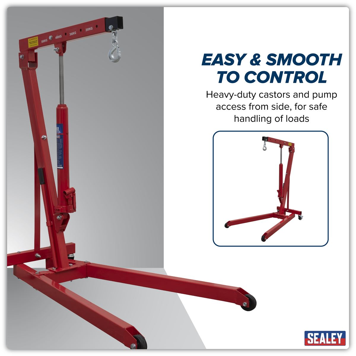 Sealey Low Profile Engine Crane 0.5 Tonne PH5
