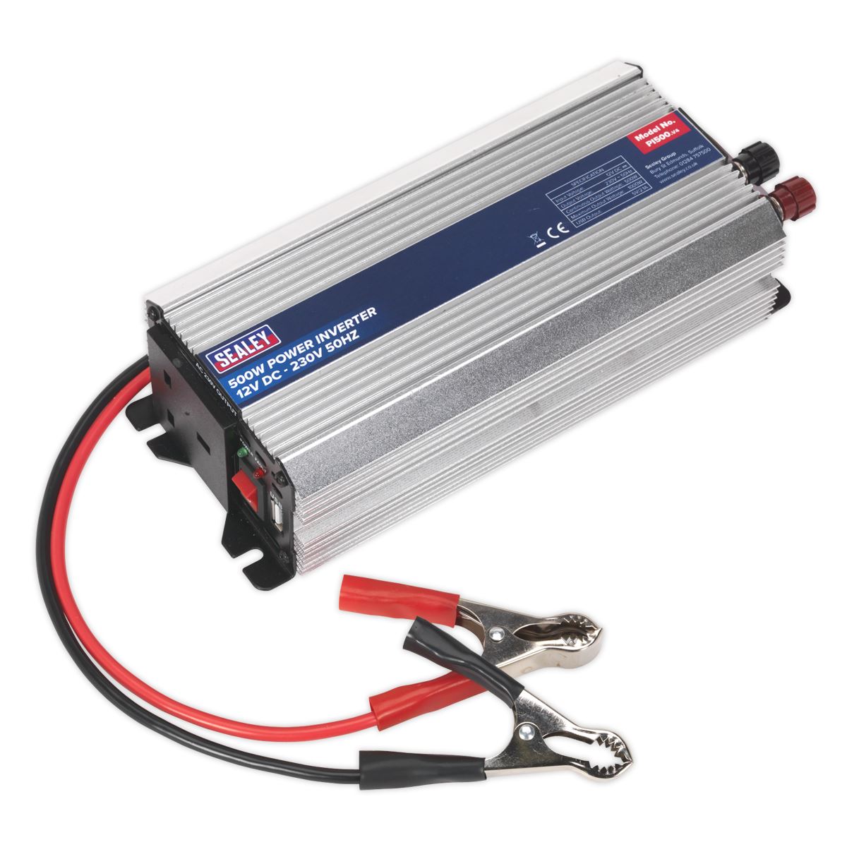 Sealey Power Inverter 500W 12V DC - 230V~50Hz PI500
