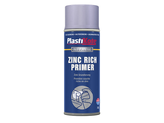 PlastiKote Zinc Primer Spray 400ml PKT10599