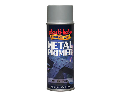 PlastiKote Metal Primer Spray Grey 400ml PKT10601