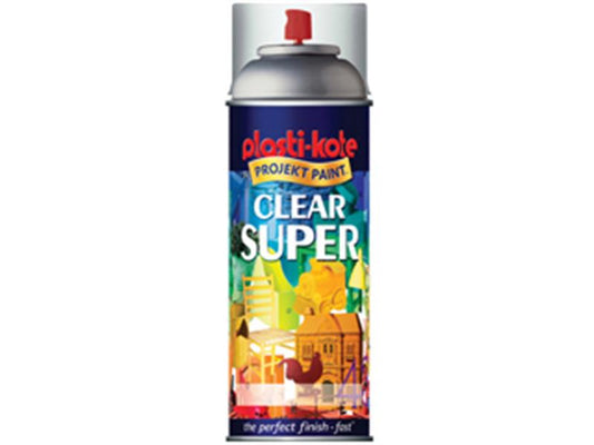 PlastiKote Gloss Super Spray Clear 400ml PKT1138