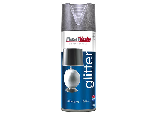PlastiKote Glitter Effect Spray Silver 400ml PKT173