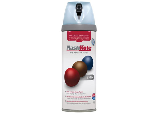 PlastiKote Twist & Spray Satin Baby Blue 400ml PKT22117