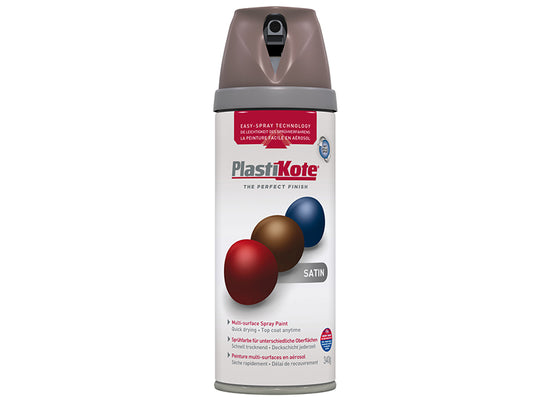 PlastiKote Twist & Spray Satin Cappuccino 400ml PKT22120