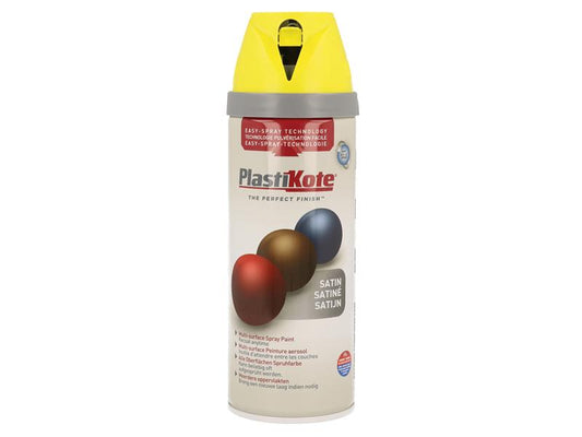 PlastiKote Twist & Spray Satin Lime Green 400ml PKT22125