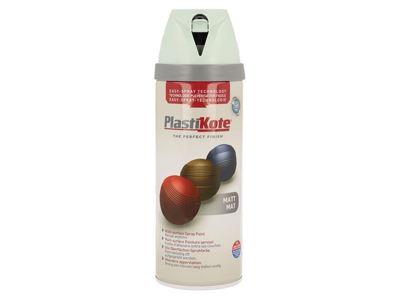 PlastiKote Twist & Spray Matt Duck Egg Blue 400ml PKT23113