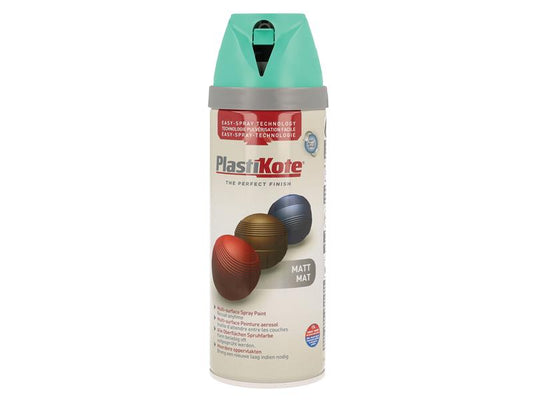 PlastiKote Twist & Spray Matt Classic Teal 400ml PKT23116