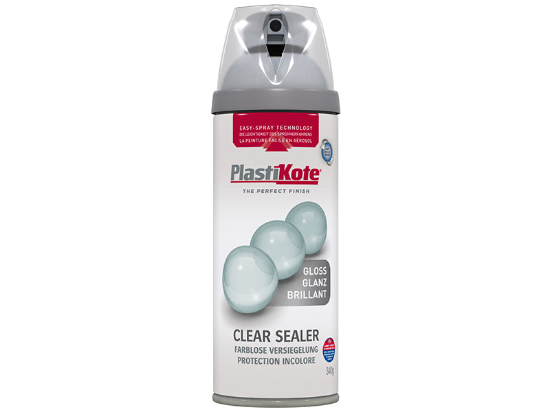 PlastiKote Twist & Spray Gloss Clear 400ml PKT24000