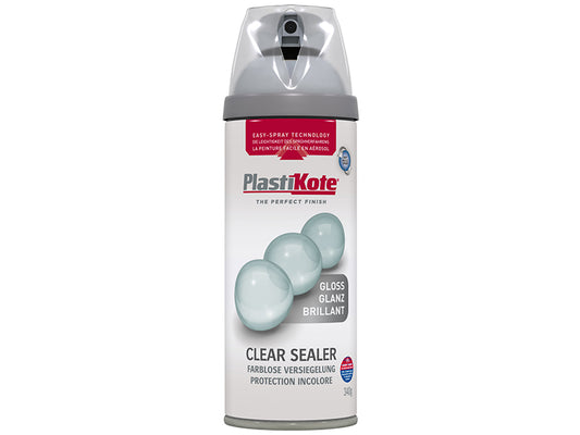 PlastiKote Twist & Spray Gloss Clear 400ml PKT24000