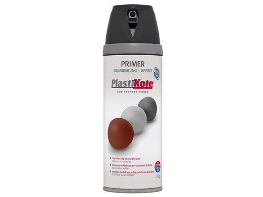 PlastiKote Twist & Spray Primer Black 400ml PKT25001