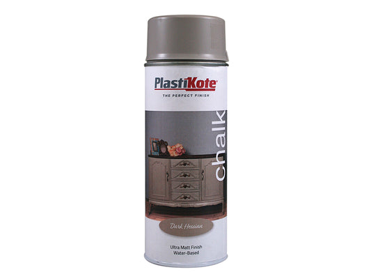 PlastiKote Chalk Finish Spray Dark Hessian 400ml PKT27102