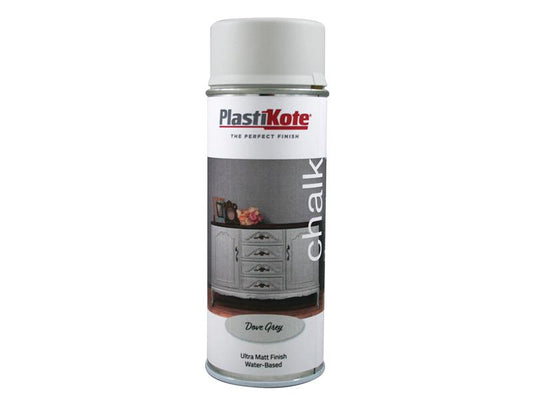 PlastiKote Chalk Finish Spray Dove Grey 400ml PKT27109