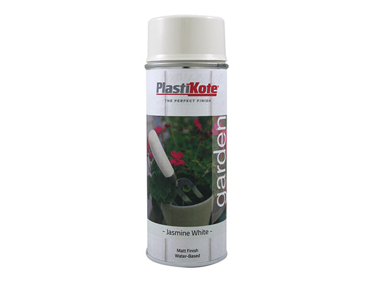 PlastiKote Garden Colours Spray Paint Jasmine White 400ml PKT27203
