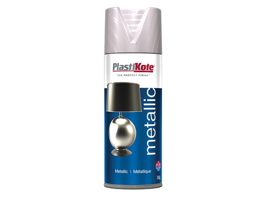 PlastiKote Metallic Spray Brushed Nickel 400ml PKT4402