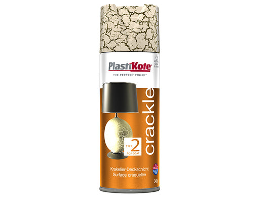 PlastiKote Crackle Touch Spray Heritage Gold Top Coat 400ml PKT475