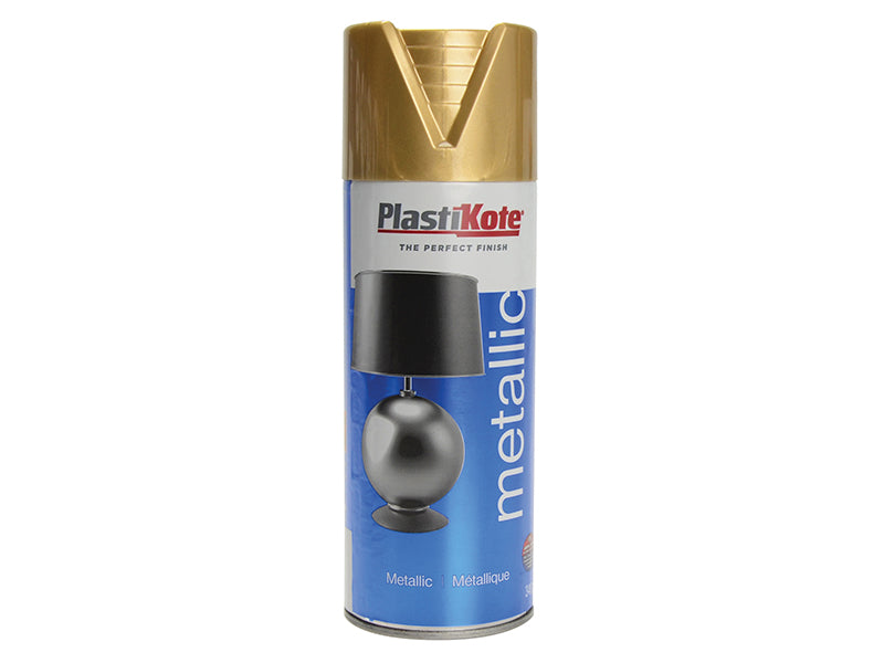 PlastiKote Metallic Spray Gold 400ml PKT620