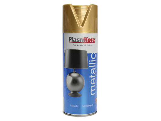 PlastiKote Metallic Spray Gold 400ml PKT620