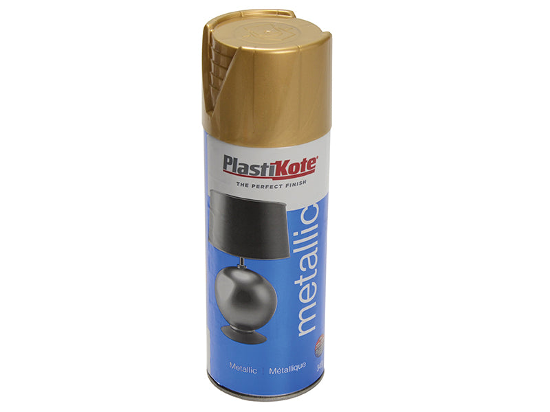 PlastiKote Metallic Spray Gold 400ml PKT620