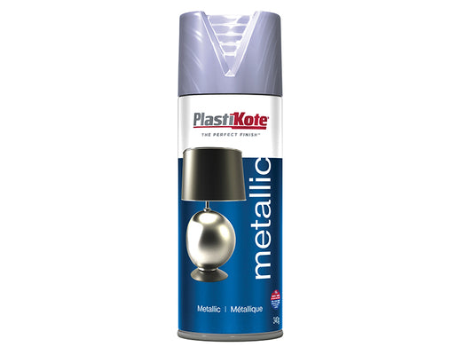 PlastiKote Metallic Spray Silver 400ml PKT621