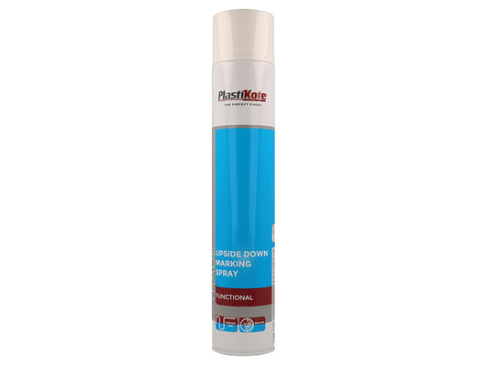 PlastiKote Trade Upside Down Marking Spray Paint White 750ml PKT71031