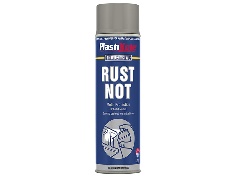 PlastiKote Rust Not Spray Matt Aluminium 500ml PKT794