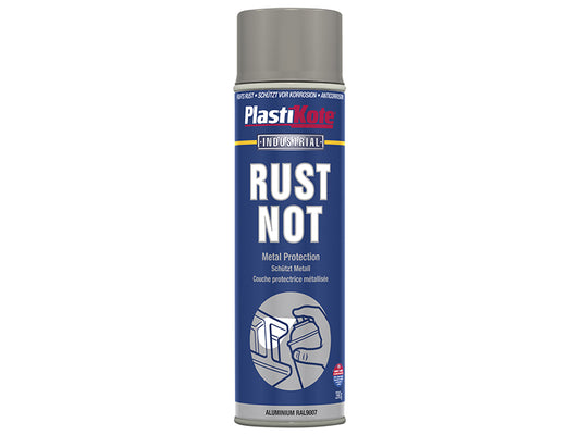 PlastiKote Rust Not Spray Matt Aluminium 500ml PKT794