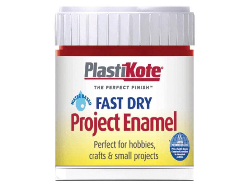 PlastiKote Fast Dry Enamel Paint B25 Bottle Metallic Red 59ml PKTB25W