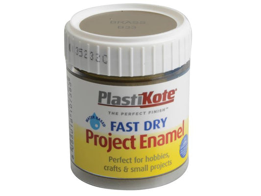 PlastiKote Fast Dry Enamel Paint B33 Bottle Brass 59ml PKTB33W