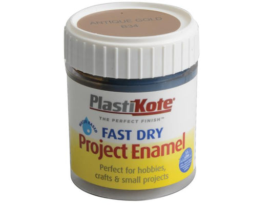 PlastiKote Fast Dry Enamel Paint B34 Bottle Antique Gold 59ml PKTB34W