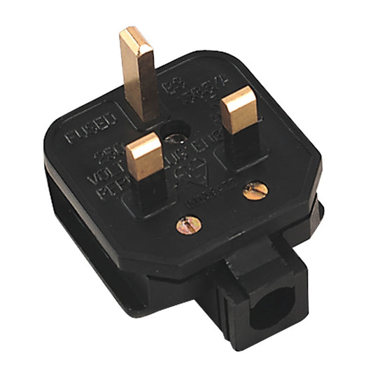 Sealey Black 13A heavy-Duty Plug PL/13/3S