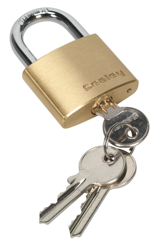 Sealey Brass Body Padlock 40mm PL101