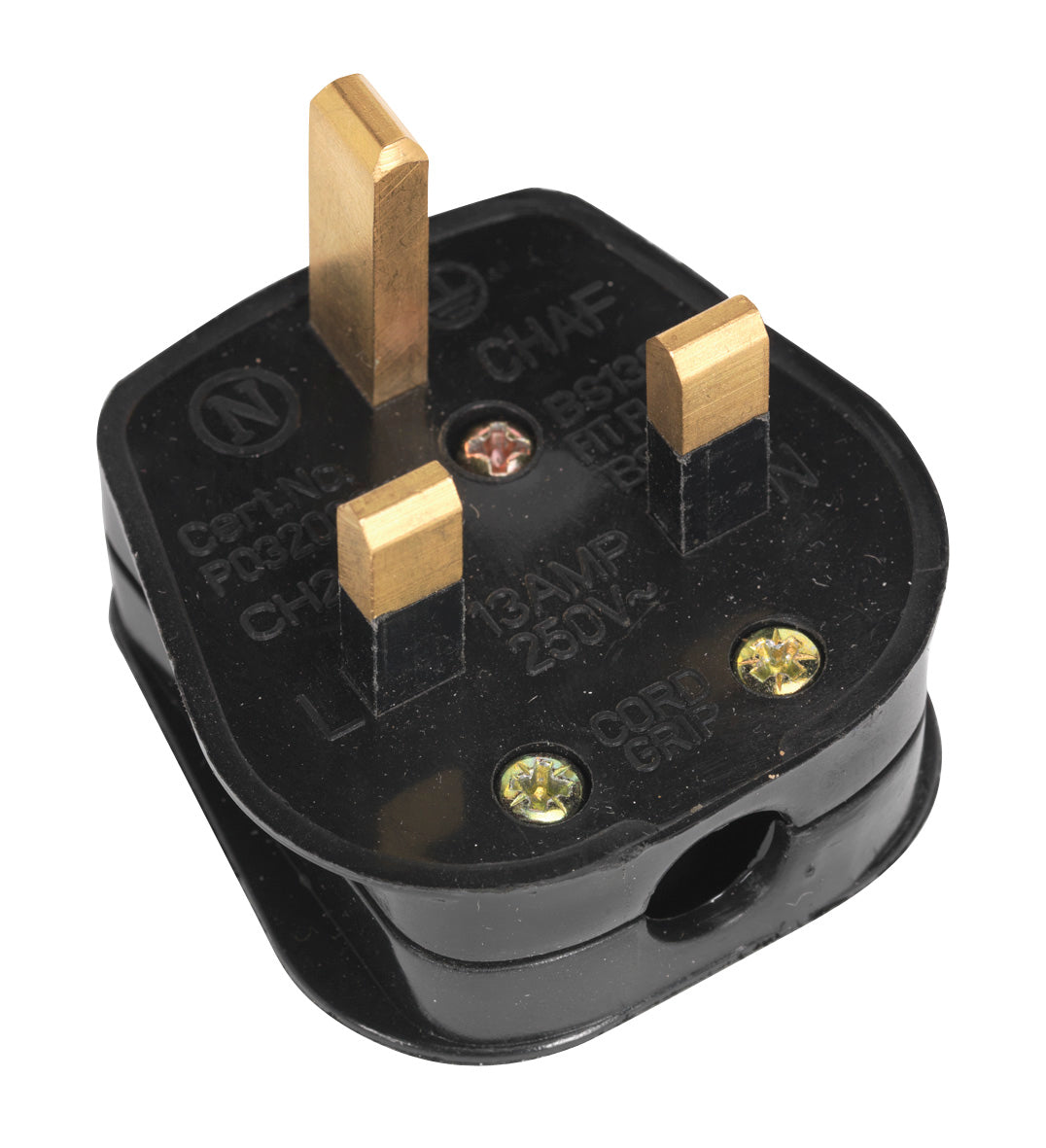 Sealey Black 13A Plug PL13/320S