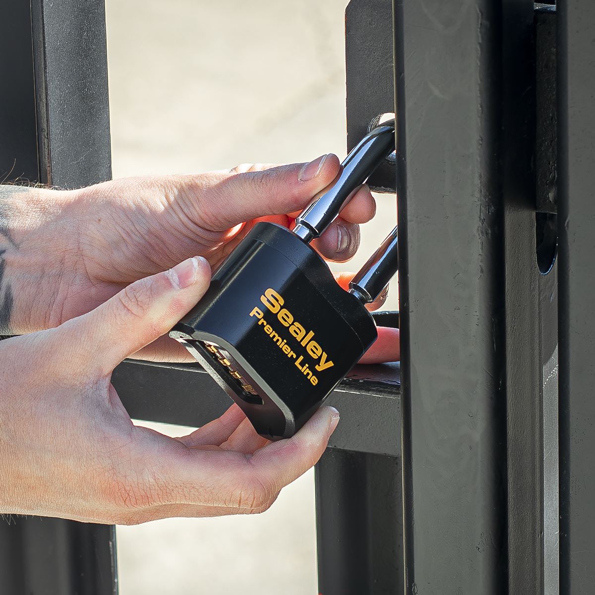 Sealey Steel Body Combination Padlock Long Shackle 62mm PL603L