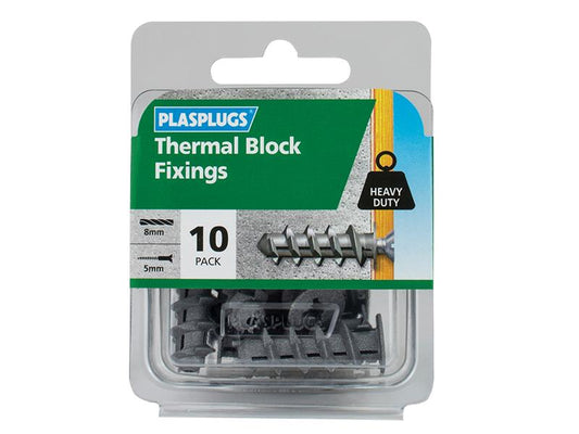 Plasplugs Thermal Block Fixings (10) PLASUTB010