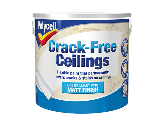 Polycell Crack-Free Ceilings Smooth Matt 2.5 litre PLCCFCSM25L