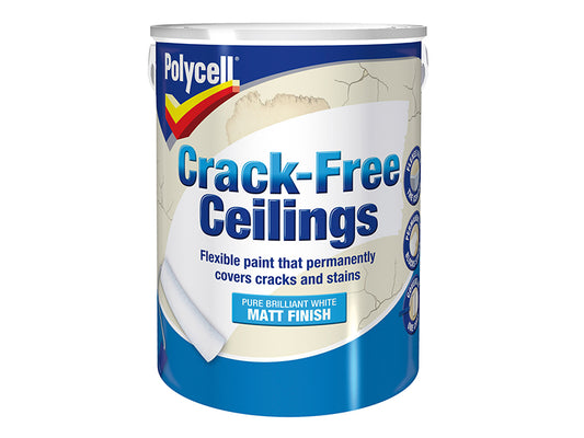 Polycell Crack-Free Ceilings Smooth Matt 5 litre PLCCFCSM5L