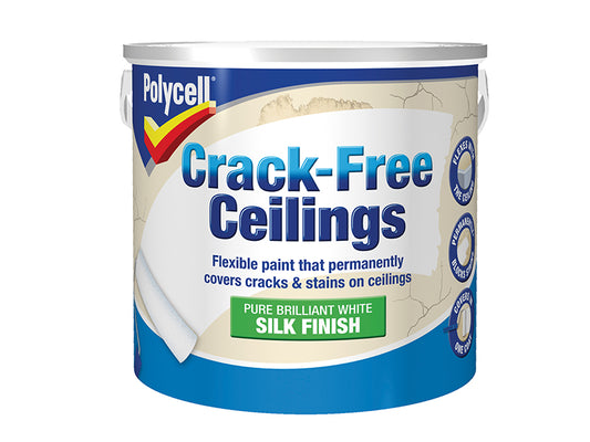 Polycell Crack-Free Ceilings Smooth Silk 2.5 litre PLCCFCSS25L