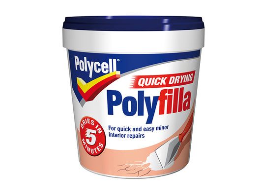 Polycell Multipurpose Quick Drying Polyfilla Tub 1kg PLCQDP1KG