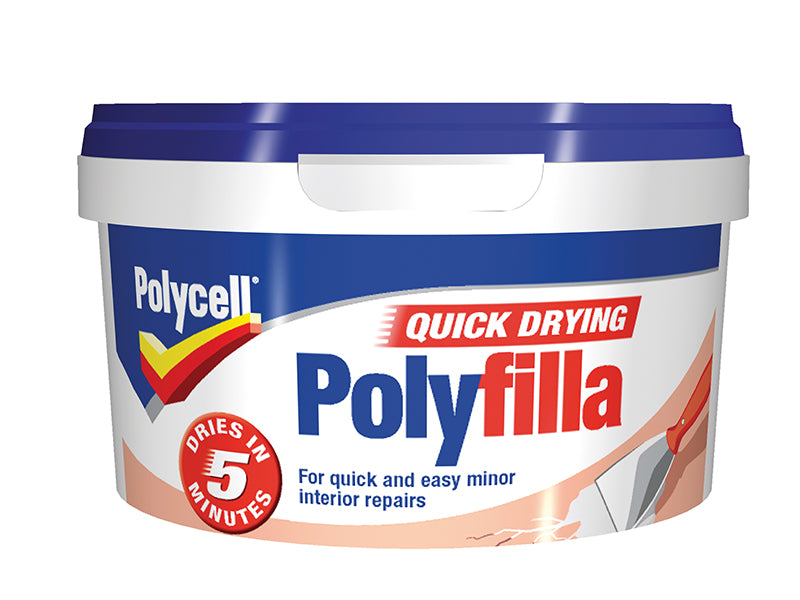 Polycell Multipurpose Quick Drying Polyfilla Tub 500g PLCQDP500G