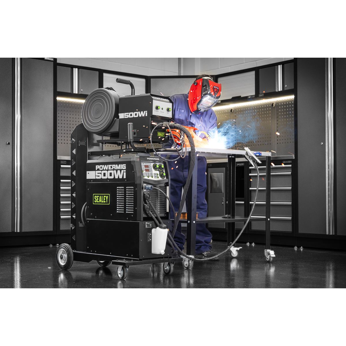 Sealey 500A Gas Gasless MIG/TIG/MMA Inverter Welder 400V 3ph POWERMIG500Wi
