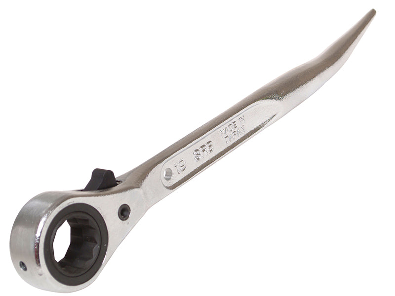 Priory 604 Reversible Ratchet Spanner Podger 19 x 21mm Steel PRI604