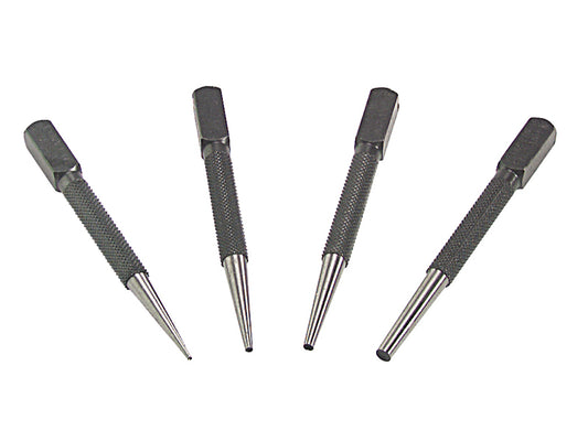 Priory 66SN4 Nail Punch Set 4 Piece PRI66SET4