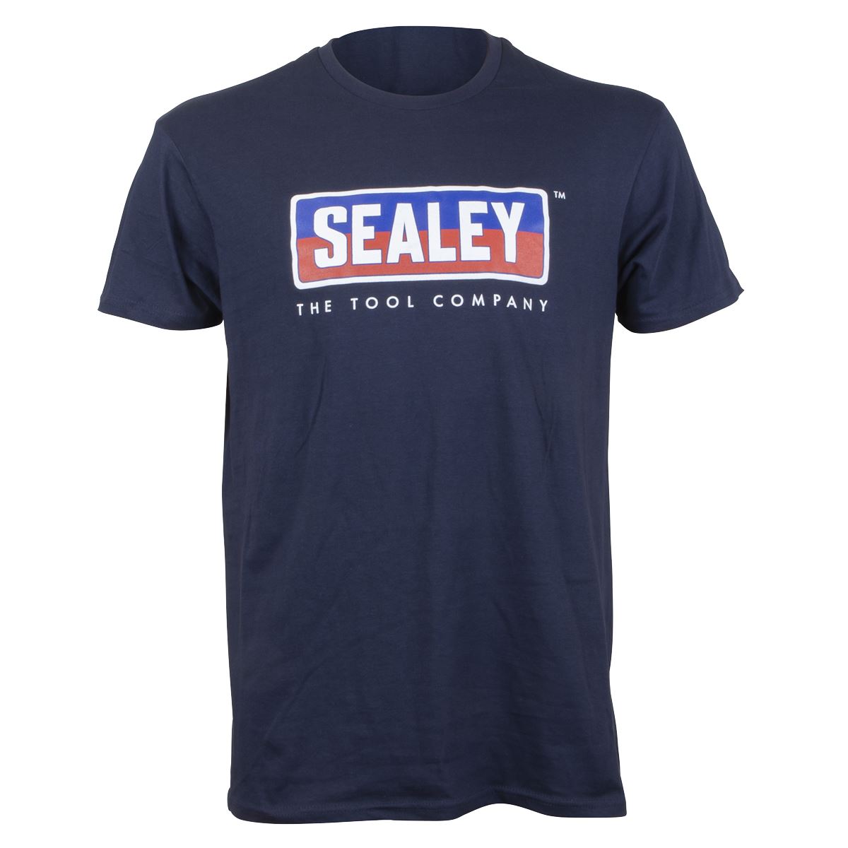 Sealey Sealey Logo T-Shirt Medium 100% Cotton Crew Neck Short Sleeves PSEXTM