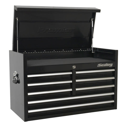 Sealey Topchest 8 Drawer 915mm Heavy-Duty Black PTB91508