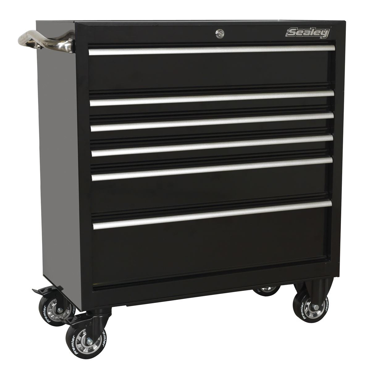 Sealey Rollcab 6 Drawer 930mm Heavy-Duty Black PTB93006