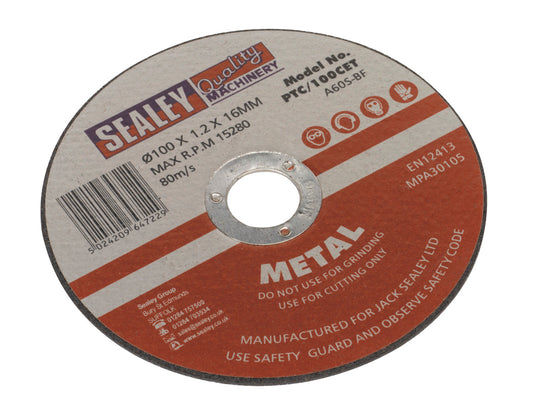 Sealey Cutting Disc �100 x 1.2mm �16mm Bore PTC/100CET
