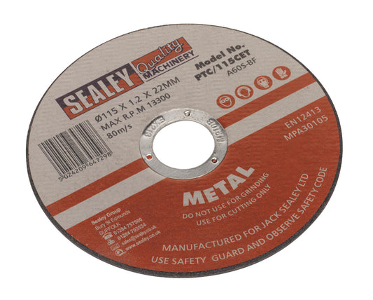 Sealey Cutting Disc �115 x 1.2mm �22mm Bore PTC/115CET